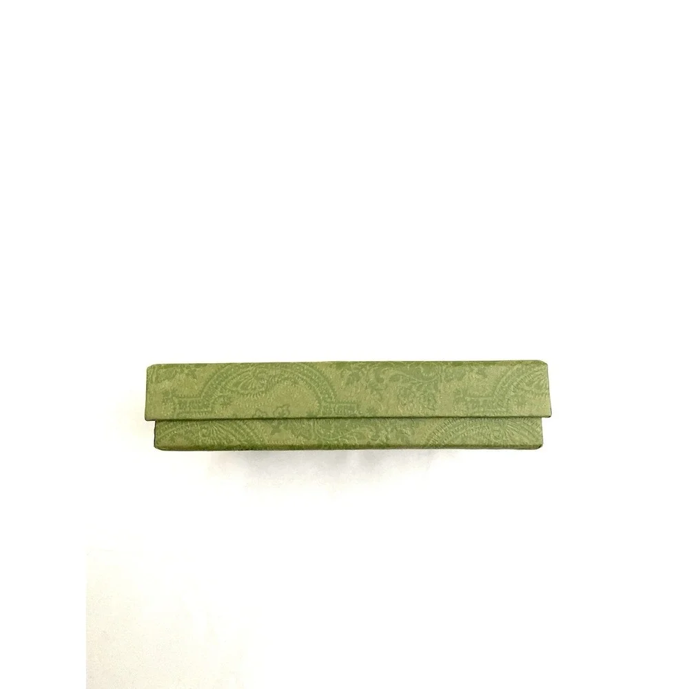 Gucci Gift Box Green Brocade‎ Designer Luxury 6.5 x 4.5 x 1